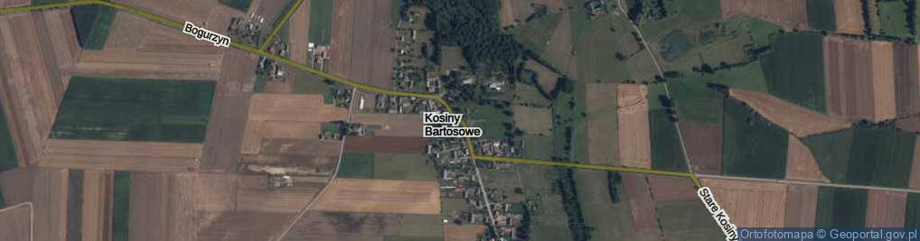 Zdjęcie satelitarne Kosiny Bartosowe ul.